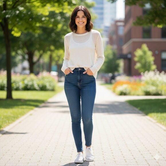 Aritzia Babaton Sweater Knit Silk Split Open Back Cream Long sleeve Size XS - Picture 3 of 12